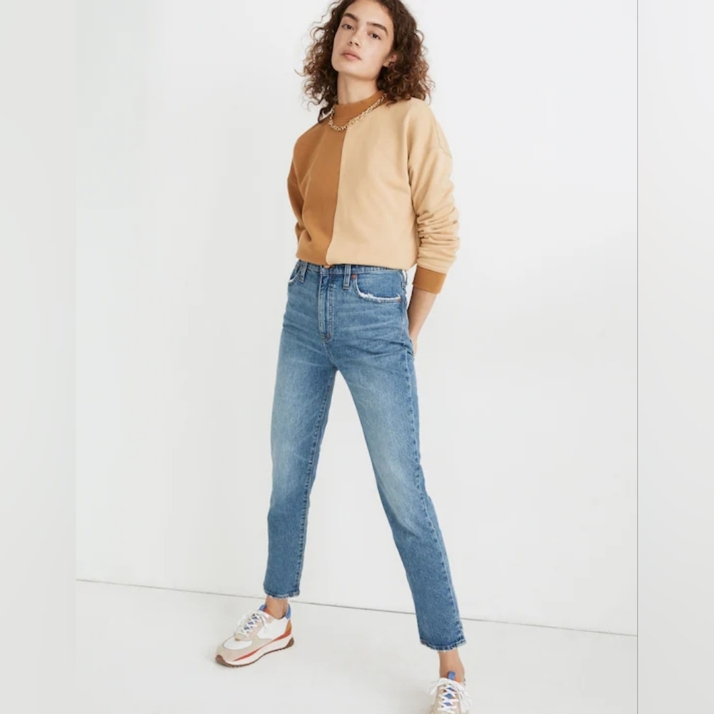 Madewell 23 Classic Straight Jean In Nearwood Wash 23